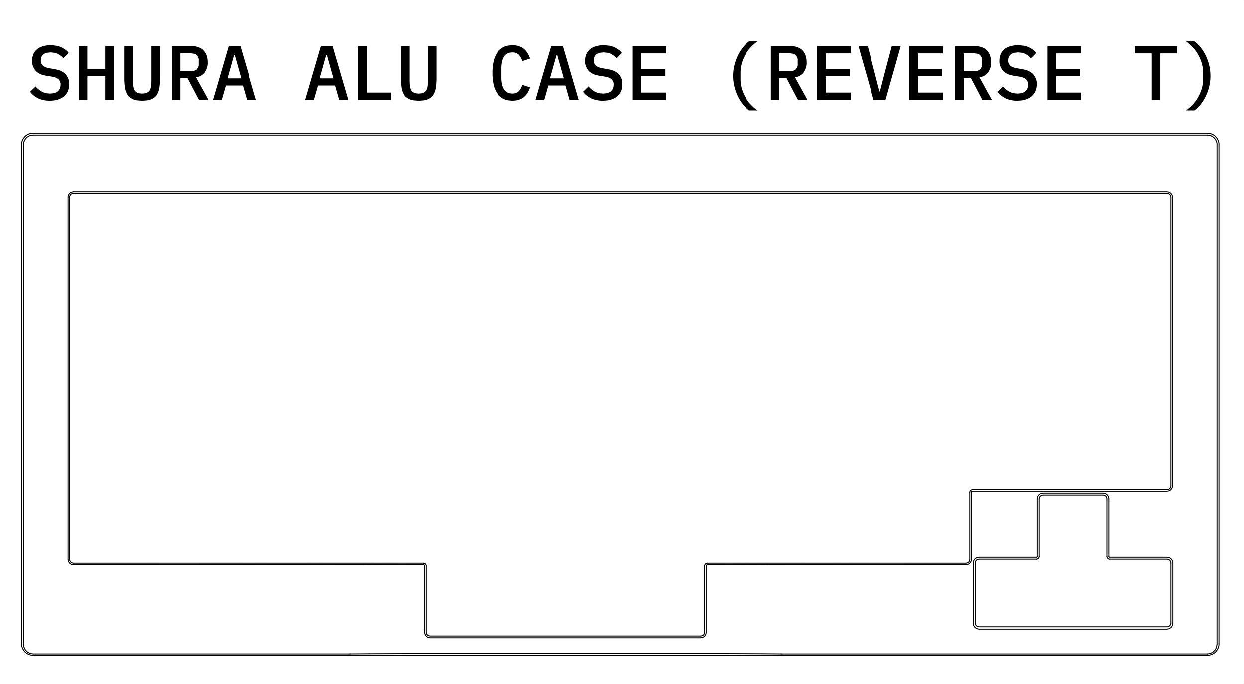 Aluminum case ( reverse T )