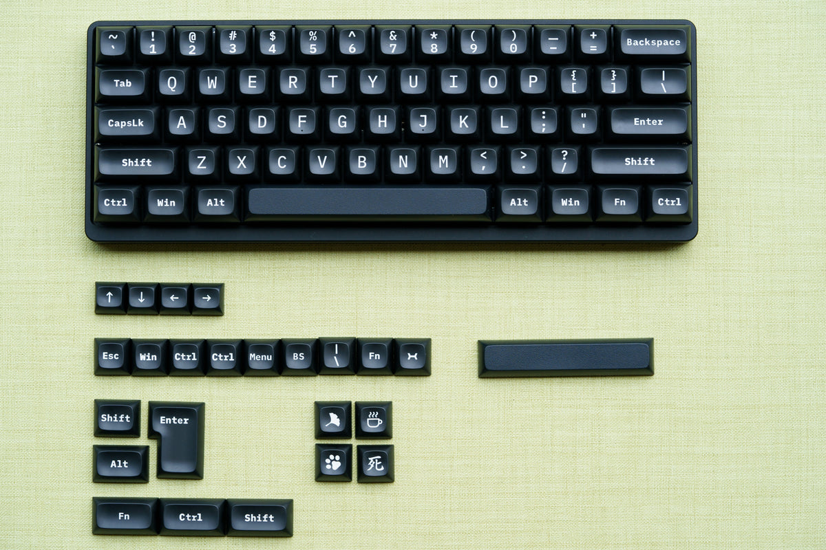 60% double shot Keycap set – TEX Electronics